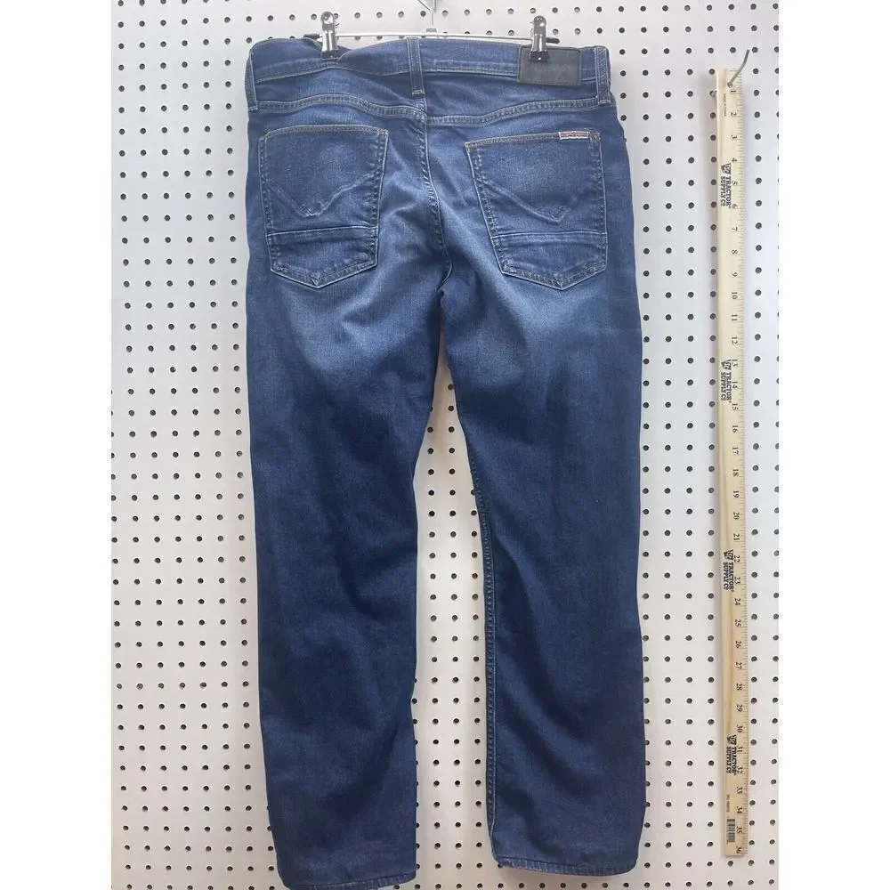 Hudson‎ Jeans Mens Size 31 Bryon 5 PKT Straight Leg Zip Fly Med Wash Quality